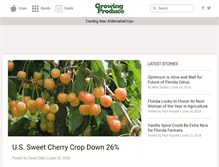 Tablet Screenshot of growingproduce.com
